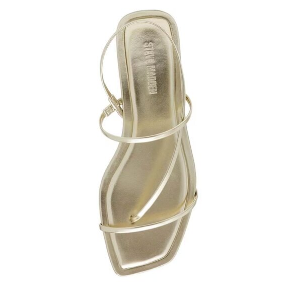 Steve Madden Lynley Strappy Sandals - new without tags gold met - Picture 2 of 2